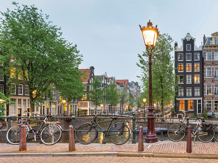 Bicicletas en amsterdam Lienzo