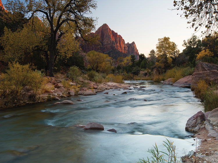River Flowing Through Zion