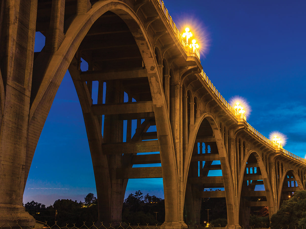 Arcos históricos del puente de Colorado Lienzo