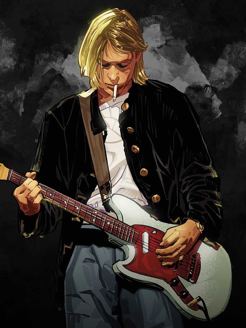 Kurt Cobain Wall Art by Nikita Abakumov | Fine Art Canvas