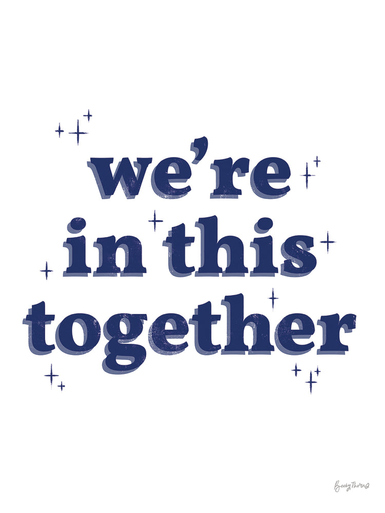 In This Together White Indigo