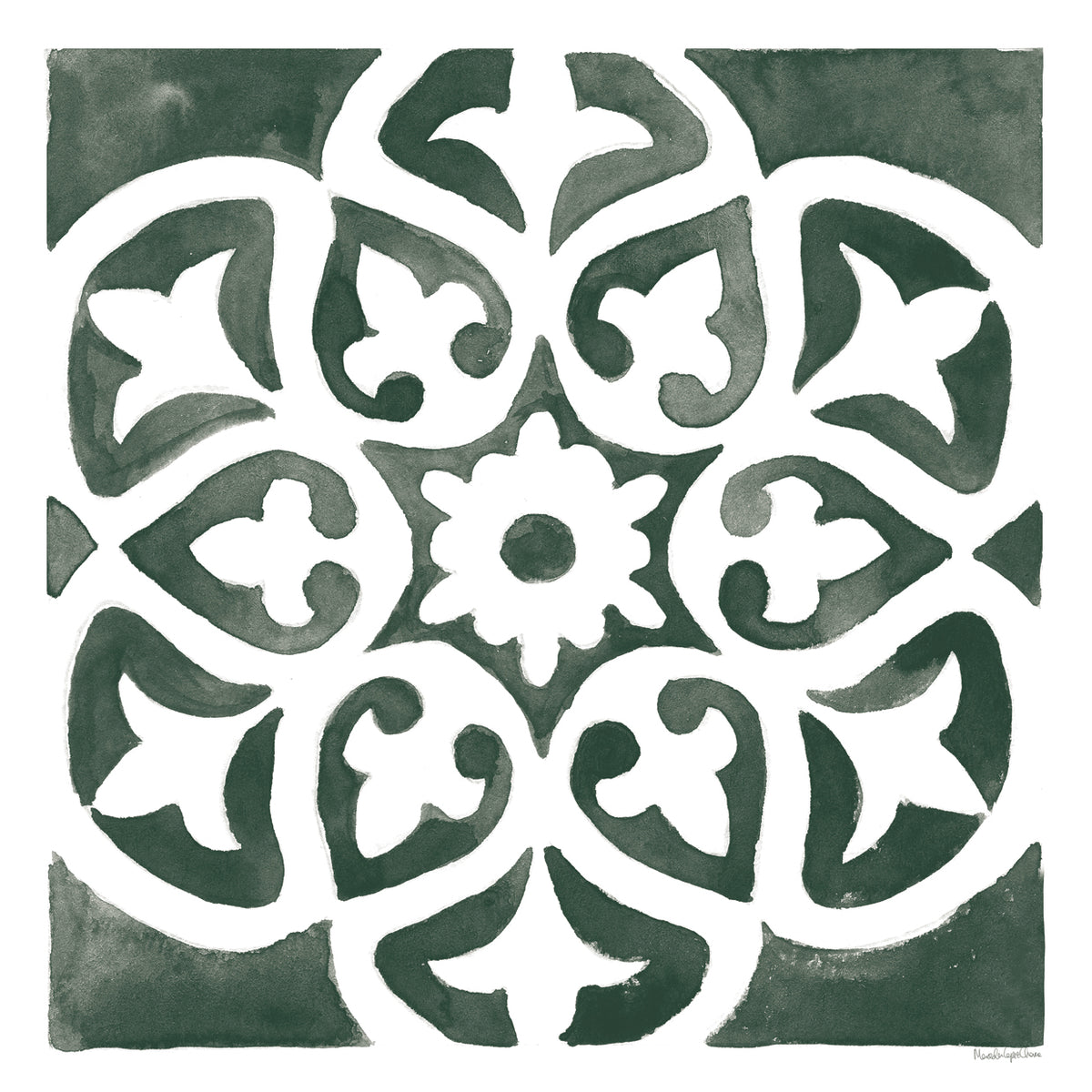 Andalusian Tile IV Pine Green