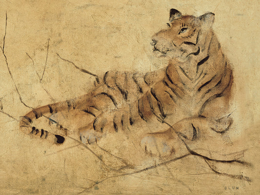 Global Tiger Light Crop Canvas Print