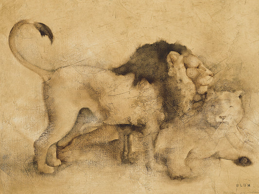 Global Lions Light Crop Canvas Print