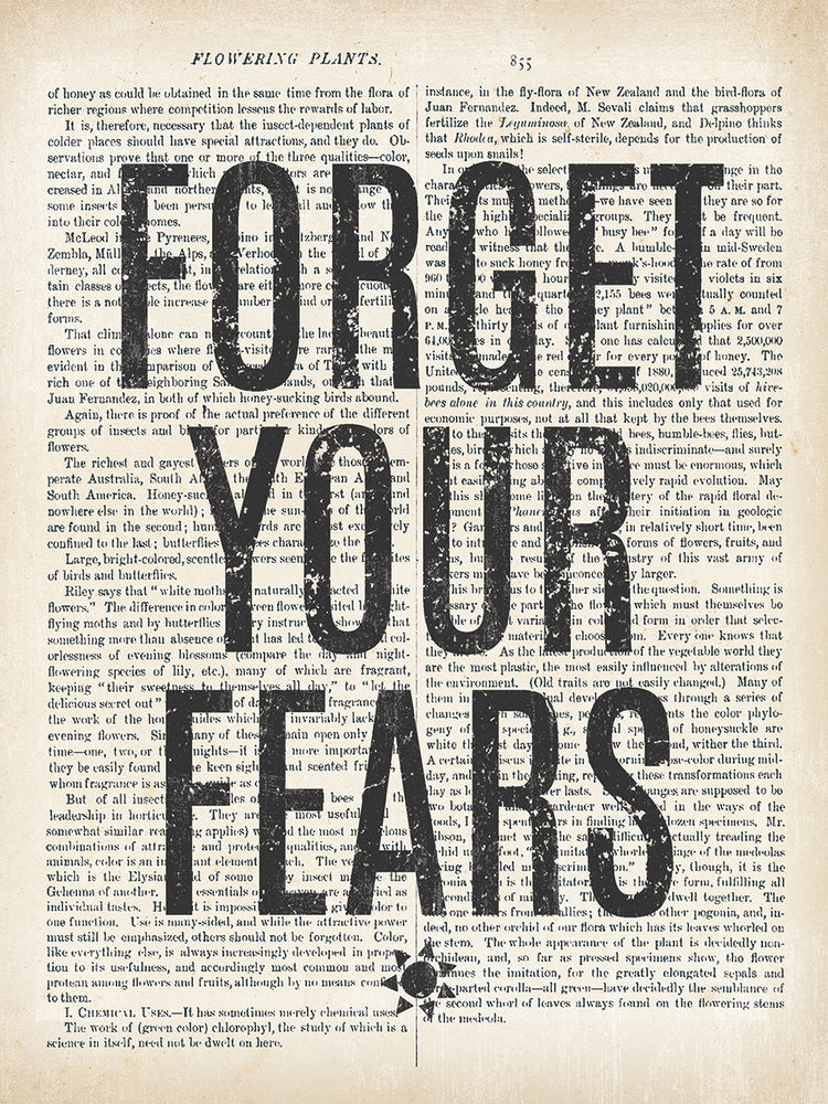 Forget Your Fears Newsprint
