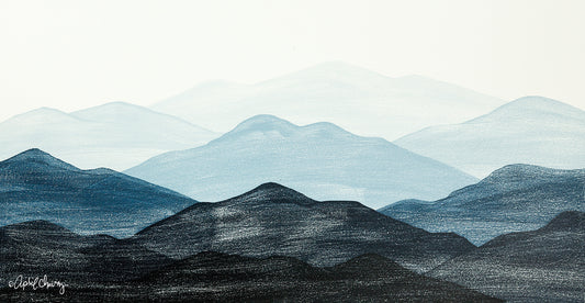 Blue Ridge Mountain Range I Canvas Print