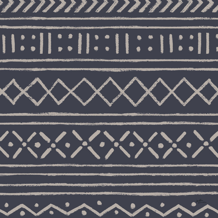 Jungle Love Pattern V Blue Sq I