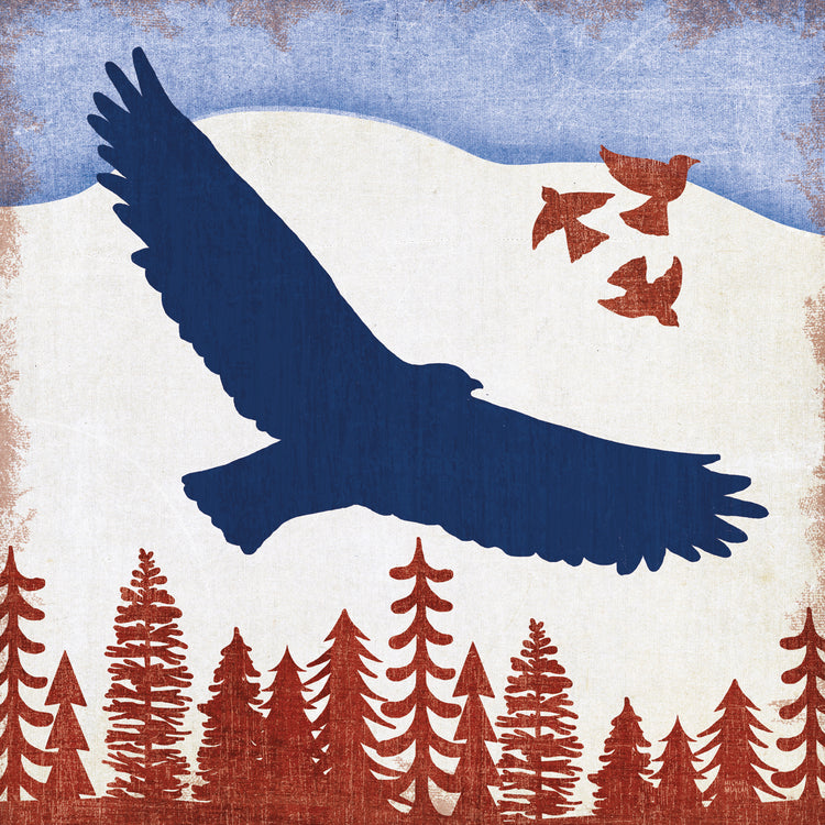 Patriotic Woodland Eagle