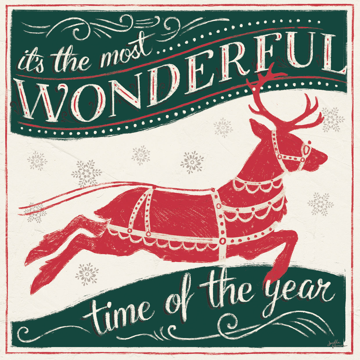 Merry Little Christmas IV Green