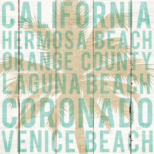 Bon Voyage California Palm Canvas Print