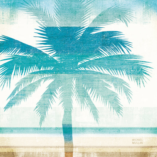 Beachscape Palms II Canvas Print
