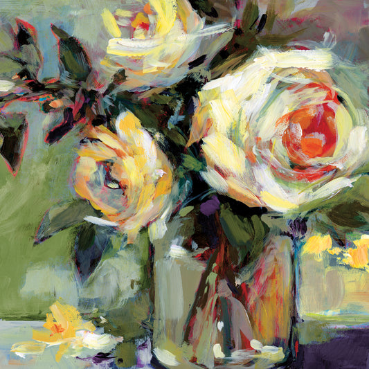 White Roses Canvas Print