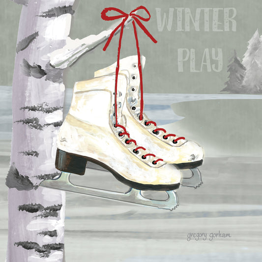 Winter Skates Canvas Print