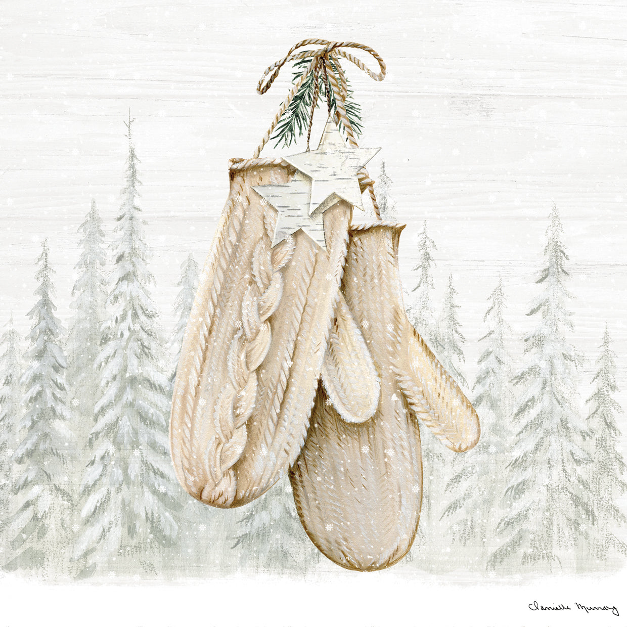 Pine Forest Mittens