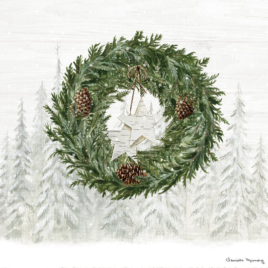 Pine Forest Wreath Canvas Print