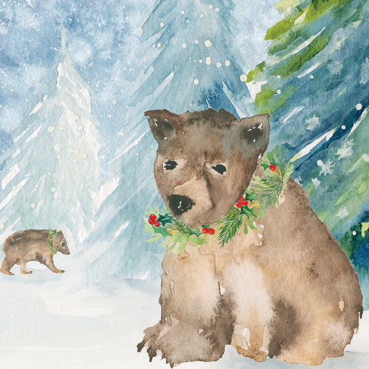 Woodland Bear Canvas Print