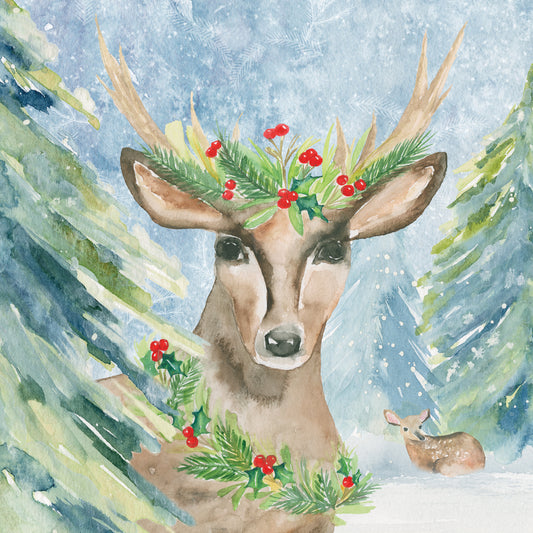 Woodland Deer Canvas Print