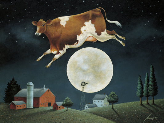 Cow Jumps Over the Moon