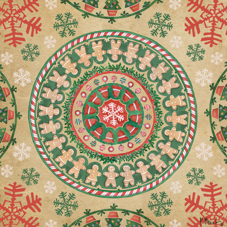 Navidad Suzani Square I Lienzo