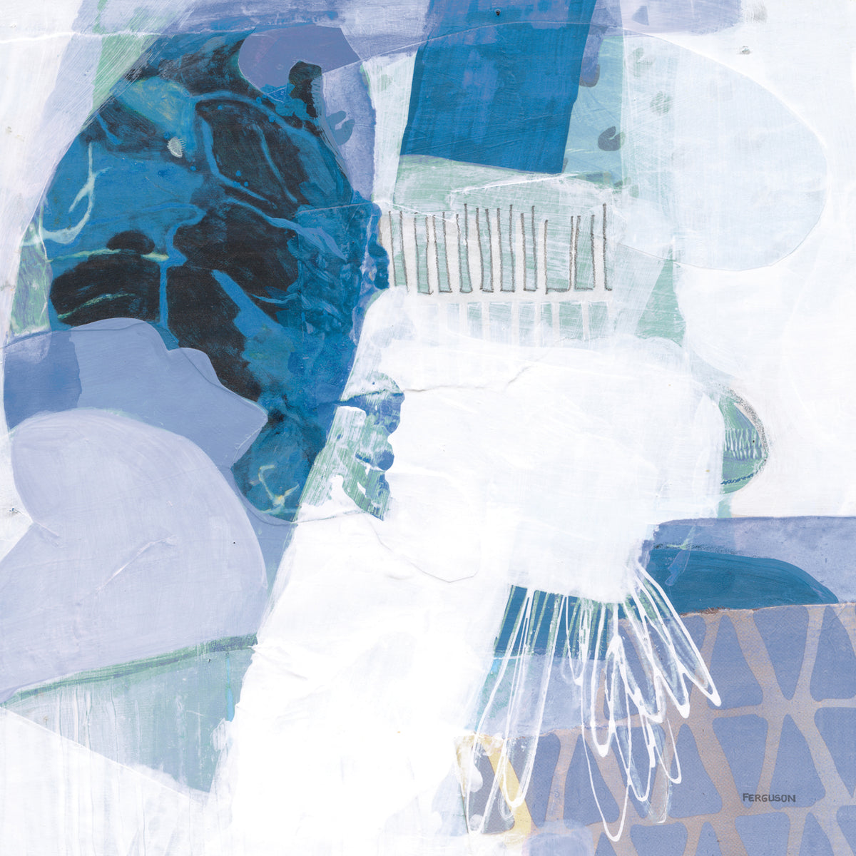 Abstract Layers III Blue