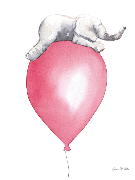 Baby Elephant Love I Canvas Print