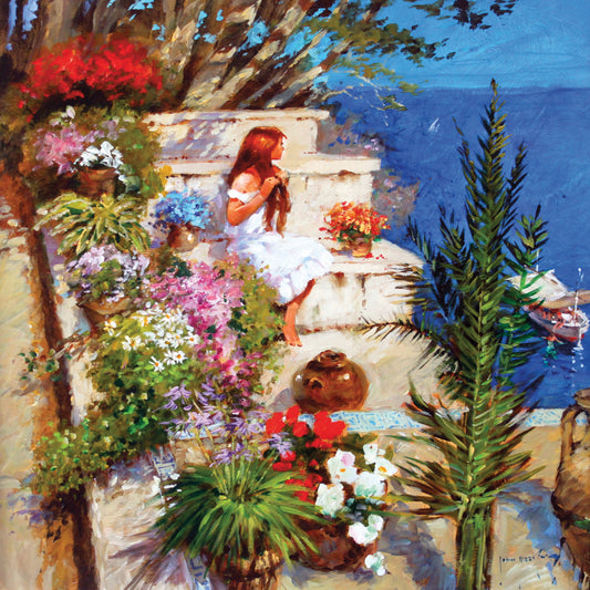 Mallorcan Terrace Canvas Print