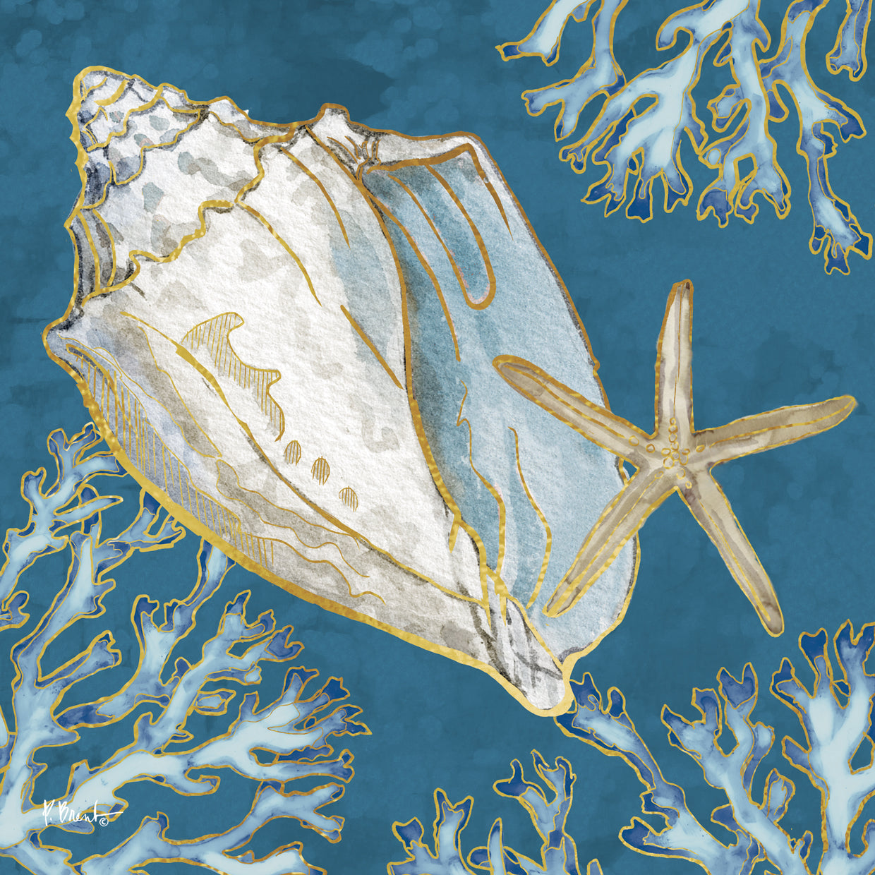 Playa Shells III – Indigo