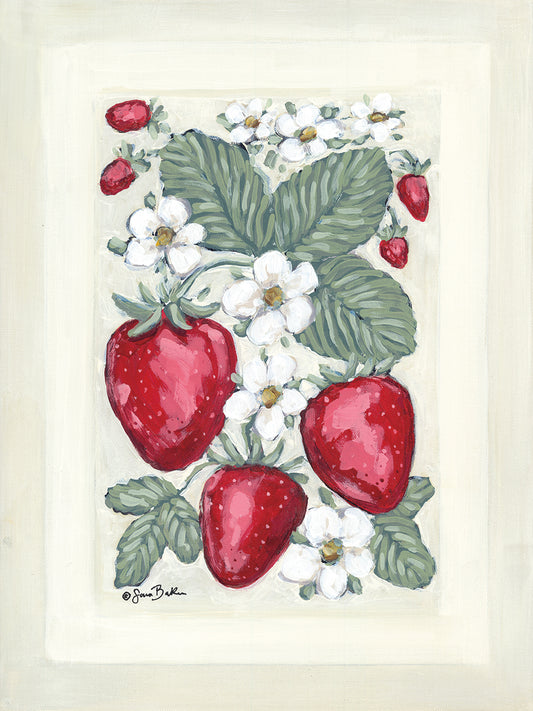 Sweet Summer Strawberries II Canvas Print