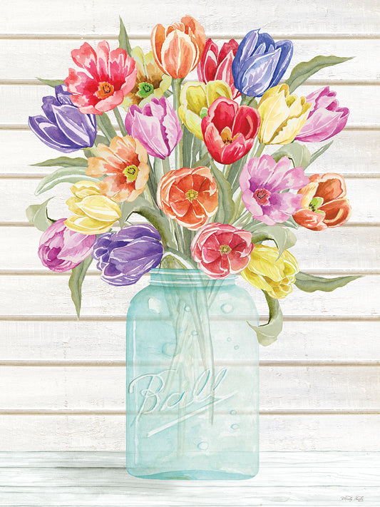 Farmhouse Tulips Canvas Print