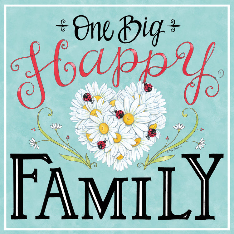 Nuestra gran familia feliz Lienzo