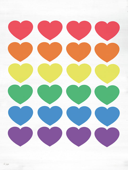 Rainbow Hearts Canvas Print