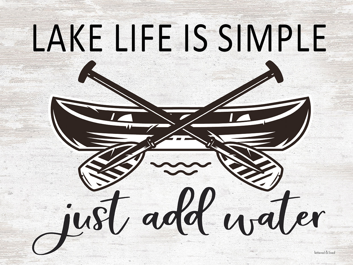 Lake Life es simple Lienzo