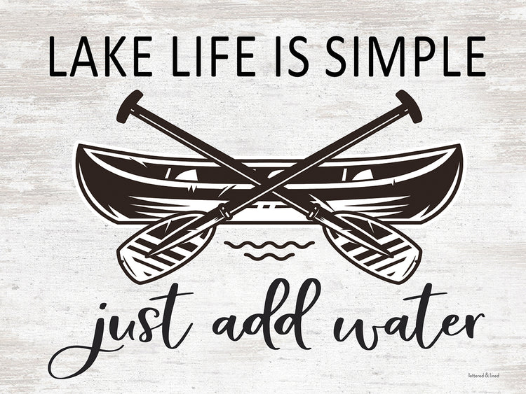 Lake Life es simple Lienzo