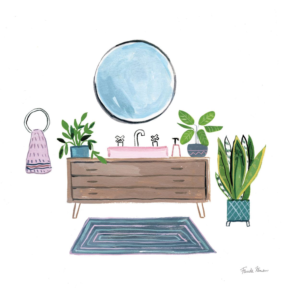Green Bathroom I