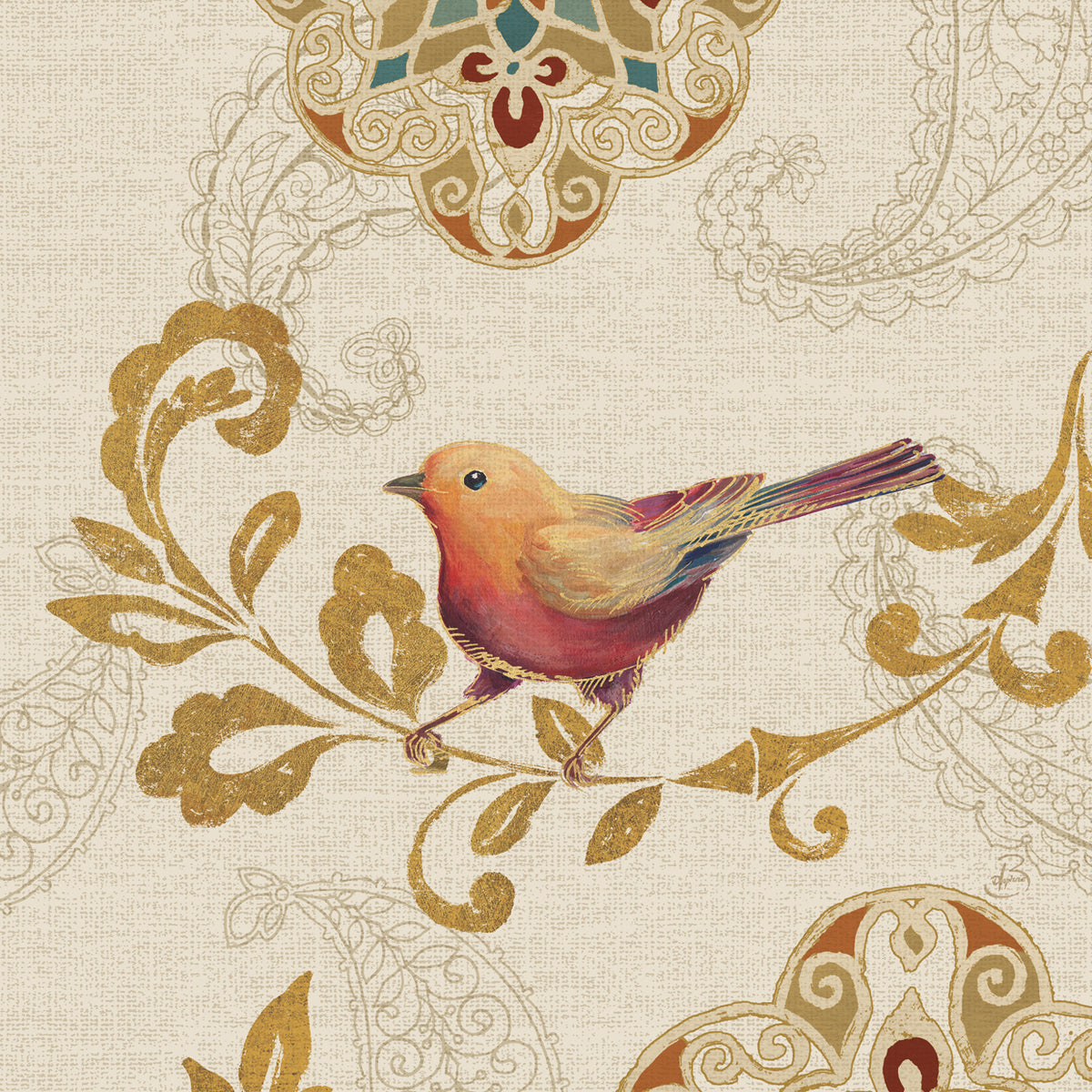Bird Rainbow Orange