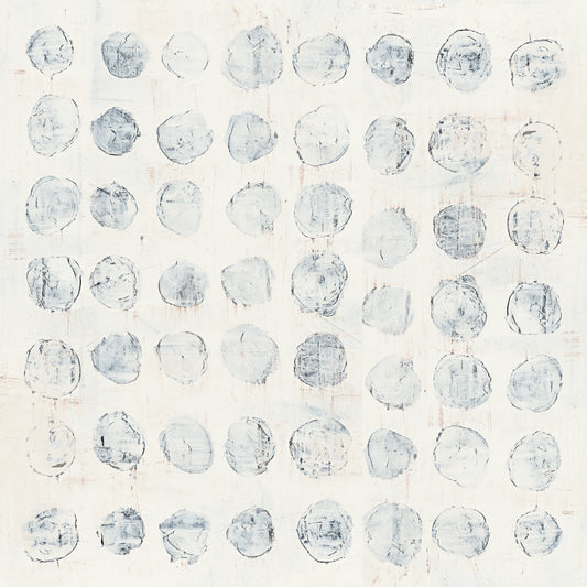 Circles on White Canvas Print