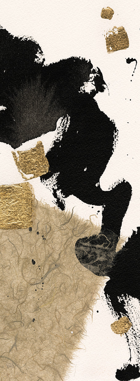 Gilded Collage I on White