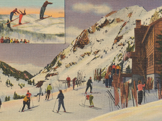 Skiing II Canvas Print