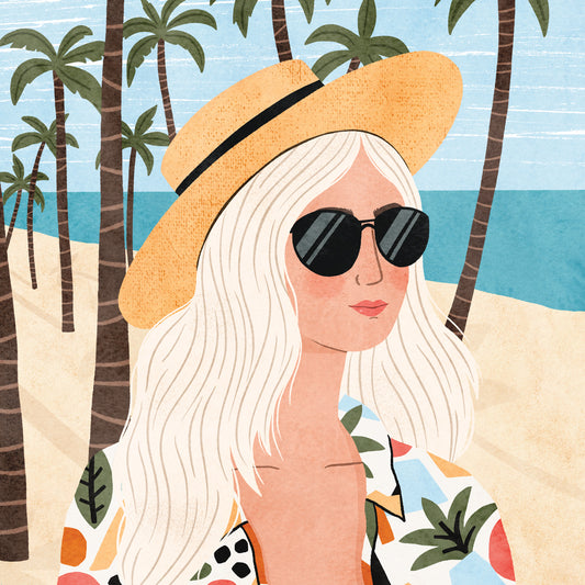 Beach Portrait Canvas Print