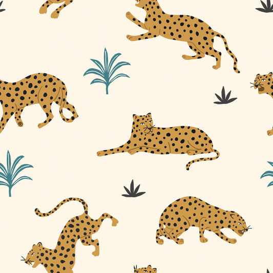Leopards Brown Canvas Print
