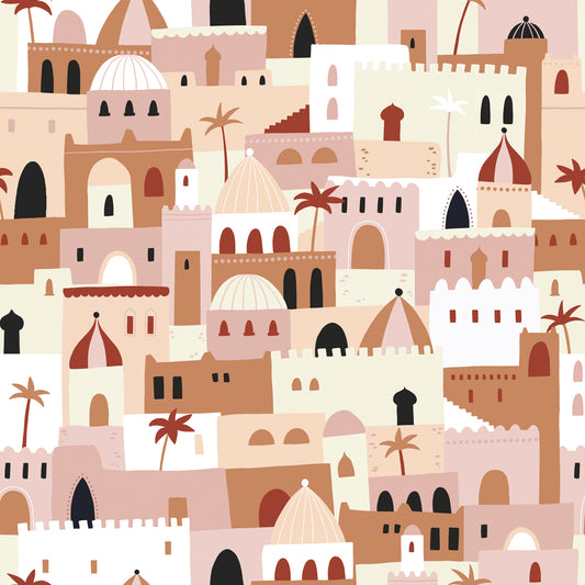 Morocco Houses Canvas Print