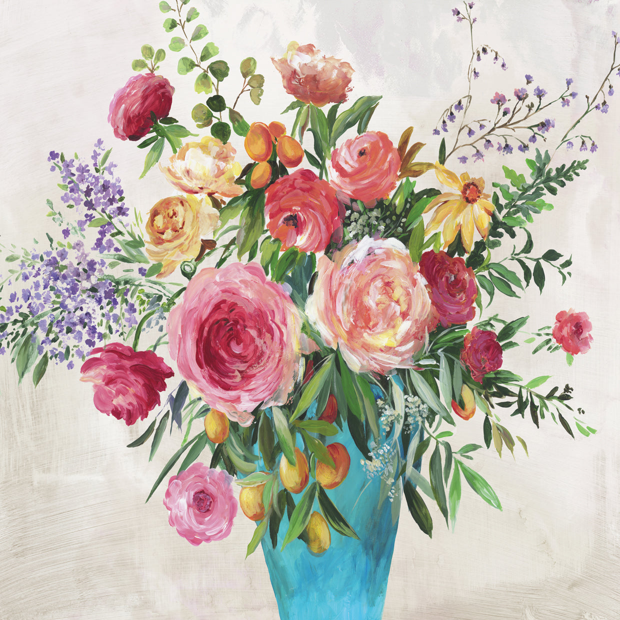 Blue Vase Florals