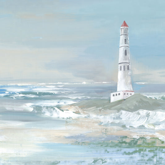 Blue Ocean Lighthouse Canvas Print