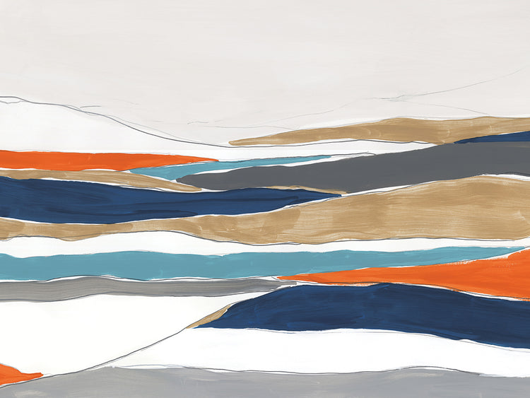 Orange Rolling Hills I