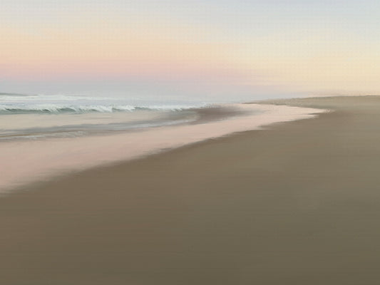 Soft Beach Embrace Canvas Print