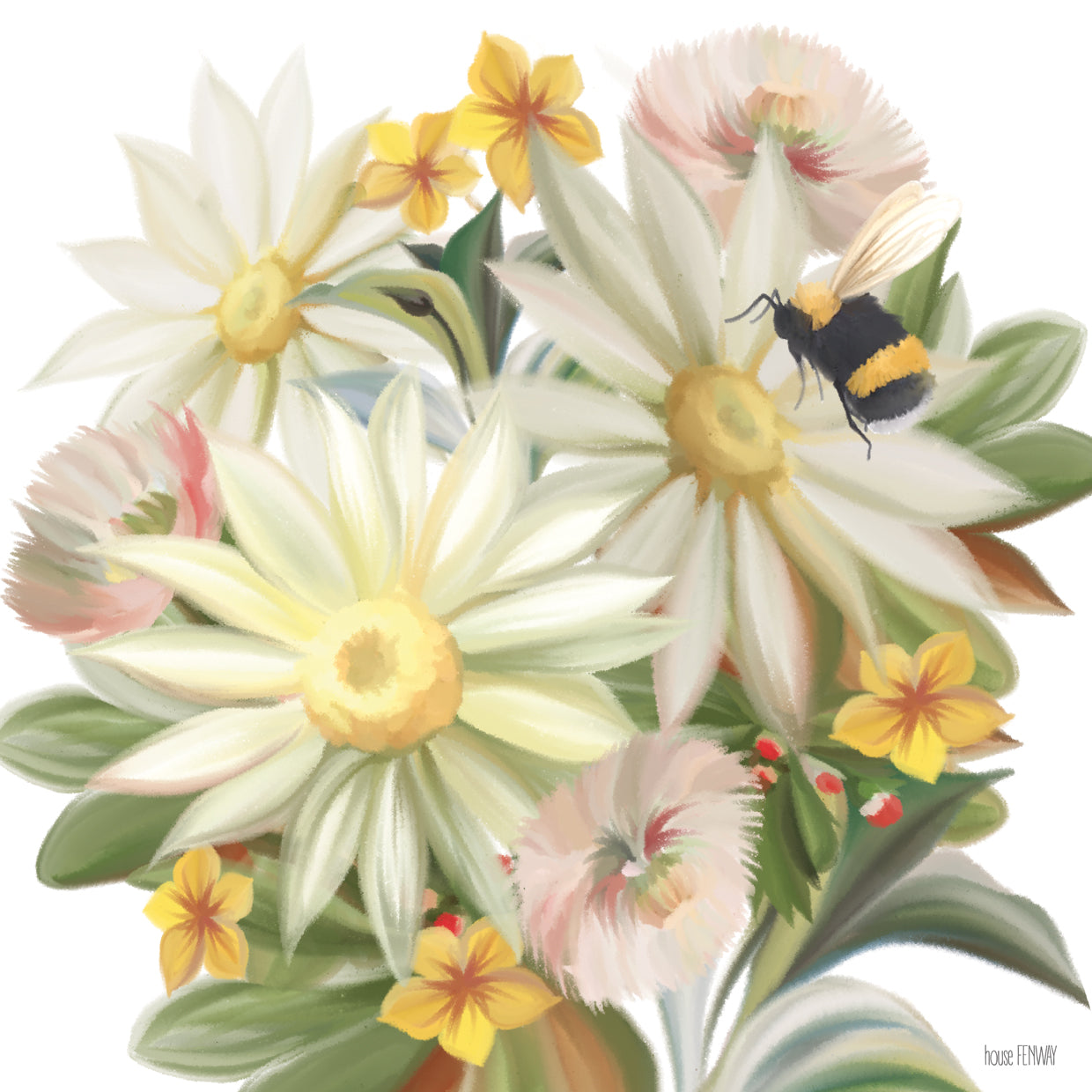 Sunny Floral and Bee