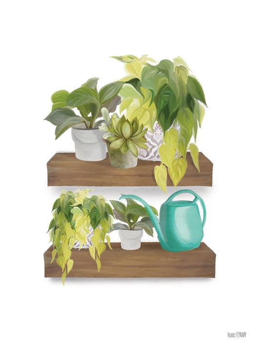 Plant Lover Shelves Canvas Print