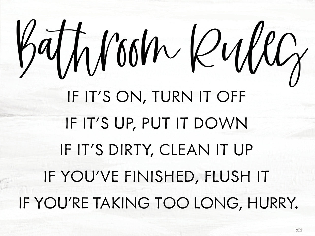 Bathroom Rules
