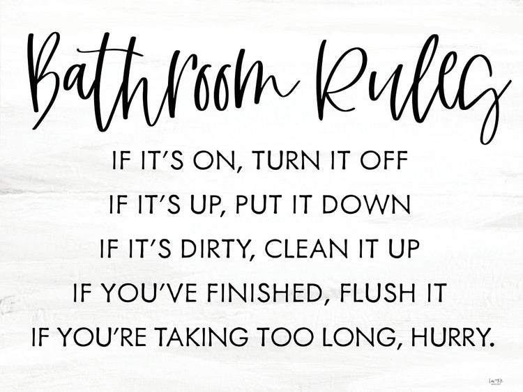 Bathroom Rules