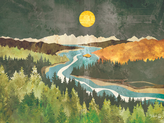 Mountain Moonlight Canvas Print